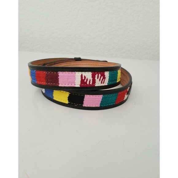 Circle Of Yoakum Leather Belt, 38" Length. - Picture 2 of 8